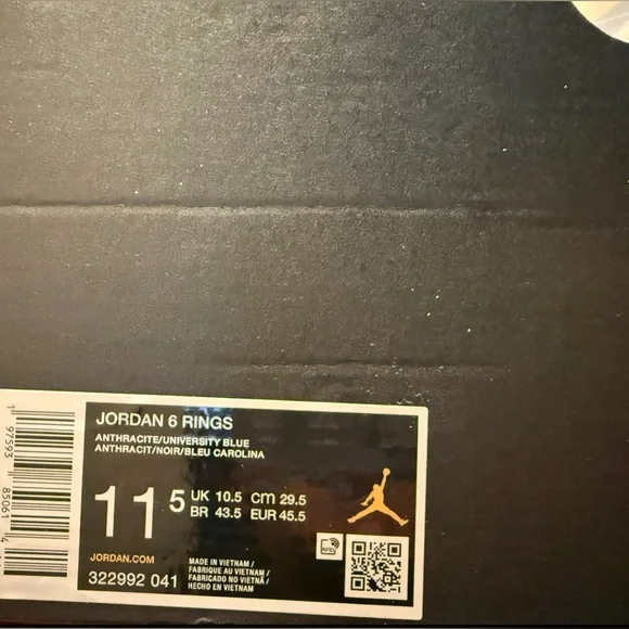 GORGEOUS JORDAN 6 Rings!!!
Authentic, Brand New - Picture 10 of 13